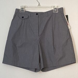 Lauren Ralph Lauren High Waist Gray Shorts with Tailored Look